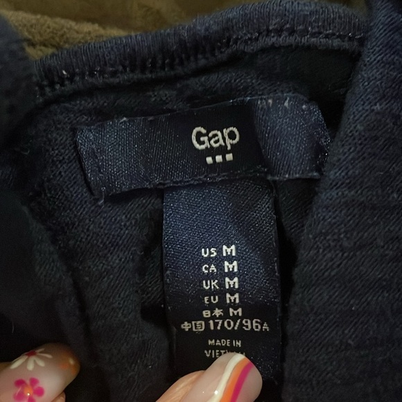 GAP Navy Blue Mini Dress Short Raglan Sleeves - Picture 3 of 3